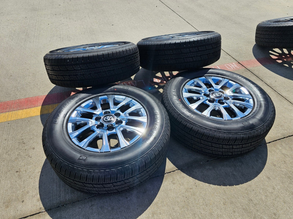 18" Toyota Tacoma LIMITED OEM chrome wheels rims 4260 4Runner 2024 2025 2026 NEW Texas Truck Tire