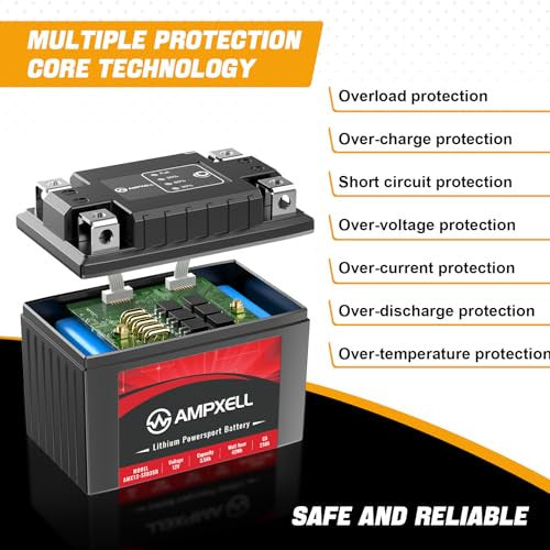12V 210A 3.5Ah Lithium Motorcycle Replacement Battery YTX5L-BS YTZ7S-BS Compatible