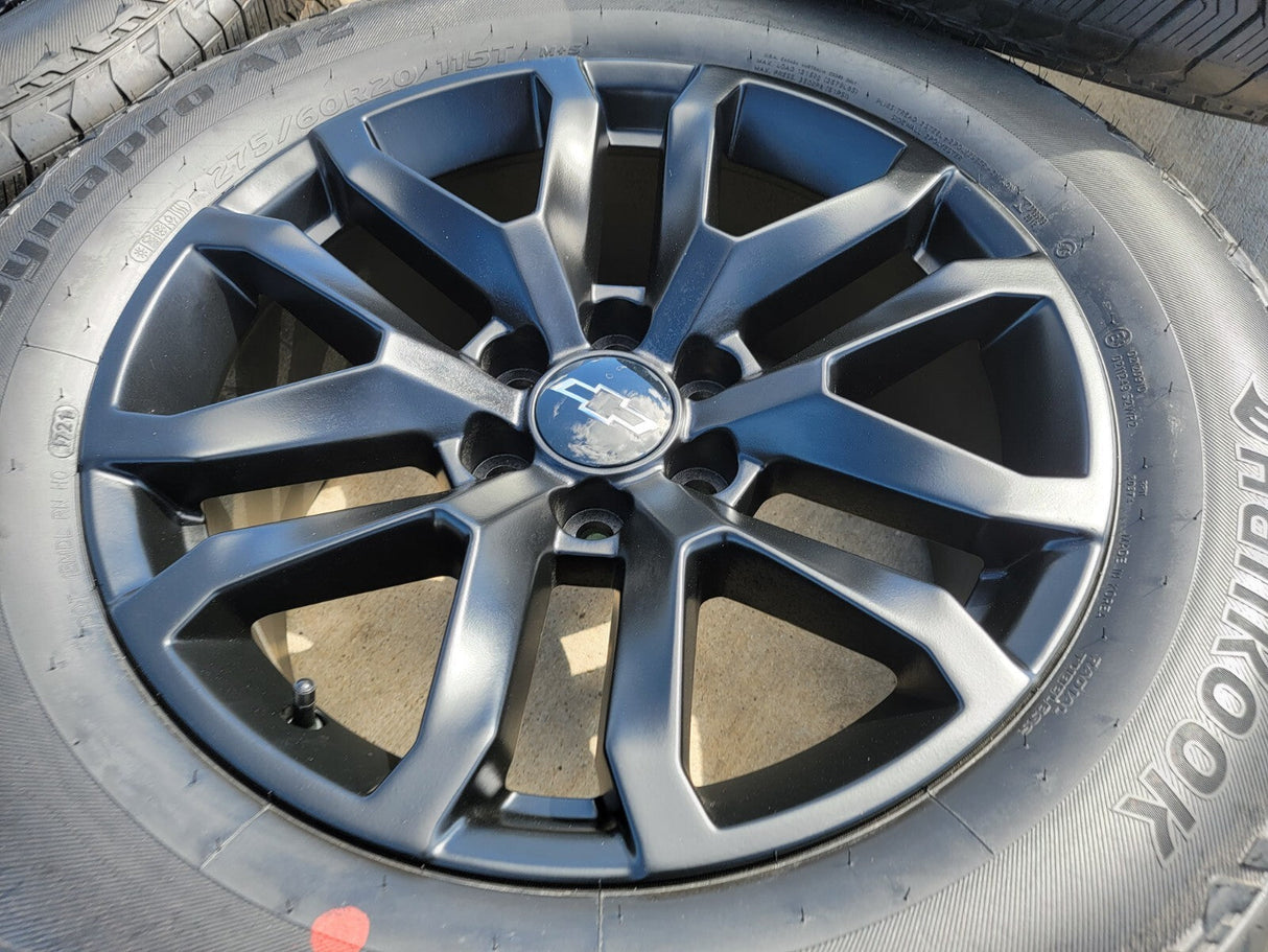 20" GMC Sierra Yukon AT4 Tahoe Silverado OEM 5924 wheels rims tires NEW Texas Truck Tire