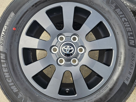 18" Toyota Land Cruiser OEM TRD wheels rims 95952 Tundra Sequoia MICHELIN NEW Texas Truck Tire