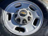 17" Chevy Silverado GMC Sierra 2500 OEM 8095 wheels rims FIRESTONE A/T Texas Truck Tire
