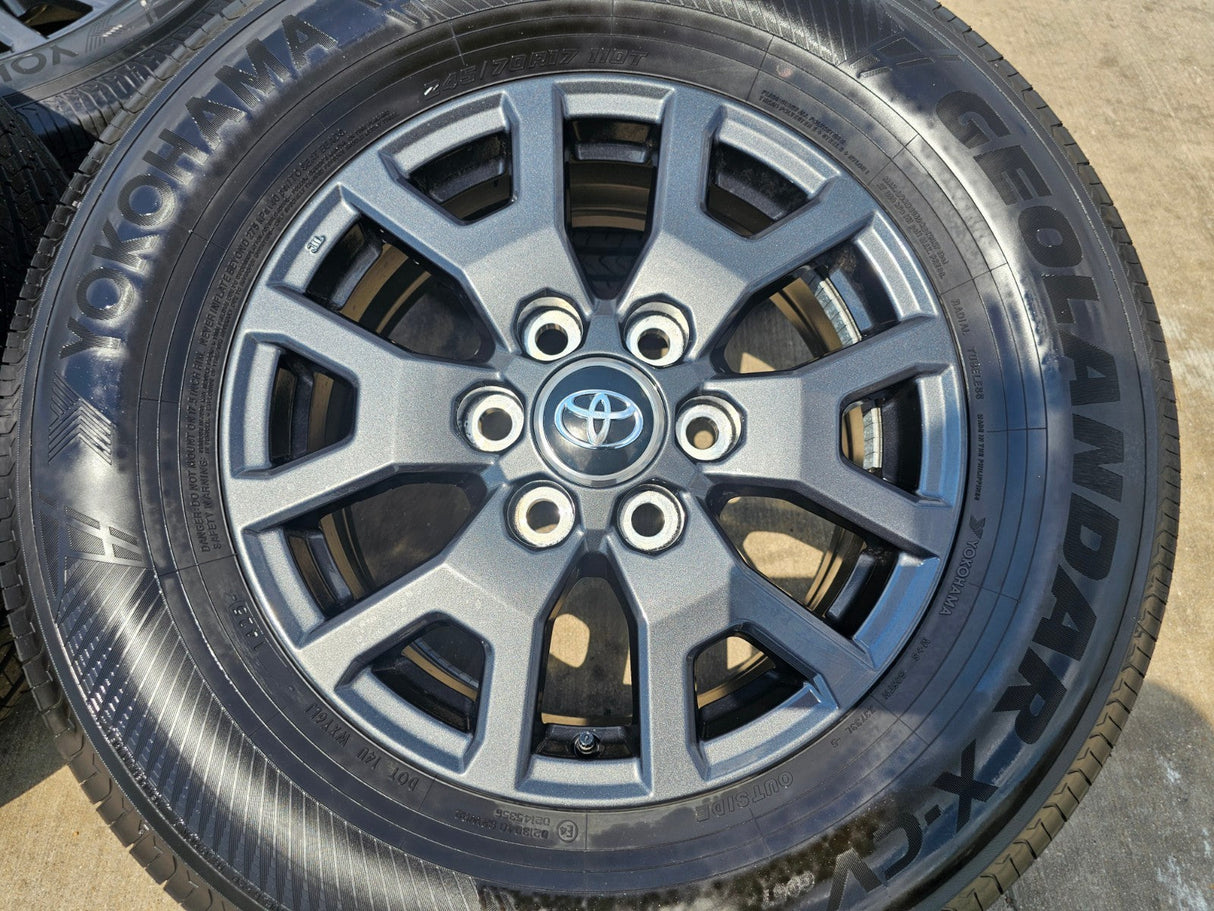 17" Toyota 4Runner Tacoma TRD OEM 94254 10637 wheels rims 2024 2025 2026 NEW Texas Truck Tire
