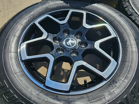 18" Ford Bronco wheels rims black 95213 Ranger 2022 2023 2024 2025 NEW Texas Truck Tire
