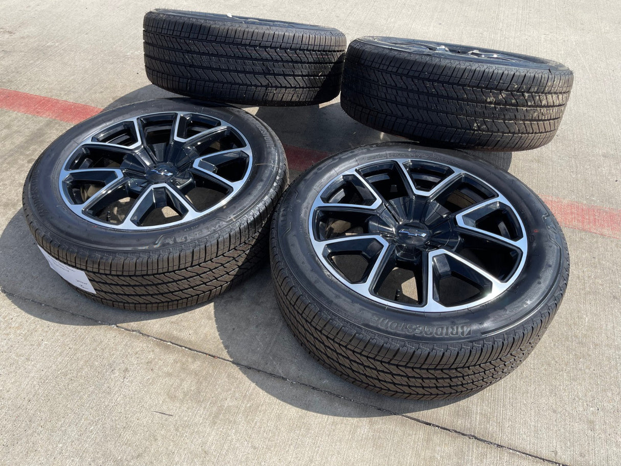 22" Chevy Tahoe Suburban RST OEM 14035 wheels rims Silverado 2025 2026 NEW Texas Truck Tire