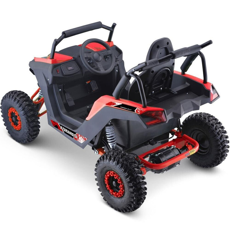 MotoTec Raider Children's Off-Road Quad 48v 1200w Full Suspension High-Powered Engine - Crimson ?