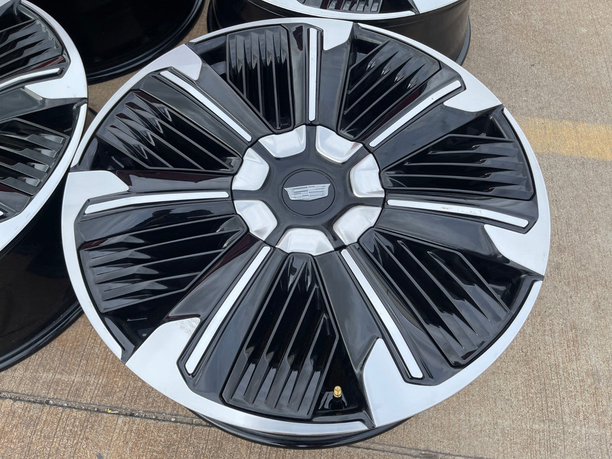 24" Cadillac Escalade IQ EV OEM 8x165 wheels rims Hummer 2500 2024 2025 2026 NEW Texas Truck Tire