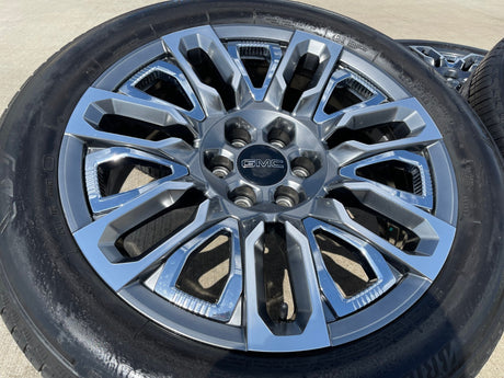 22" GMC Yukon Chevy Tahoe Escalade OEM 95486 wheels rims 2023 2024 2025 2026 Texas Truck Tire