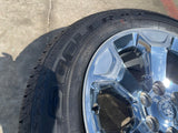 20" Dodge Ram 1500 OEM Laramie CHROME 2680 wheels rims 2025 2026 BRIDGESTONE NEW Texas Truck Tire