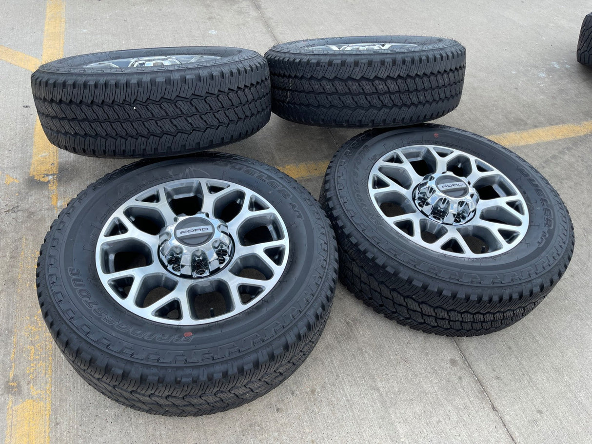 20" Ford F-250 F-350 OEM Lariat wheels rims 10292 tires BRIDGESTONE A/T Texas Truck Tire