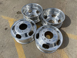 17" Ford F-350 Dually OEM 10477 10478 rims wheels 2023 2024 2025 2026 POLISHED Texas Truck Tire