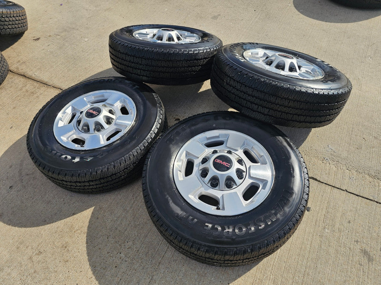 17" GMC Sierra Chevy Silverado 2500 3500 OEM 5500 wheels rims FIRESTONE NEW Texas Truck Tire