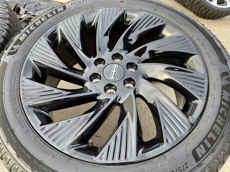 22" Lincoln Navigator OEM 10665 rims wheels BLACK LABEL 2025 2026 MICHELIN NEW Texas Truck Tire
