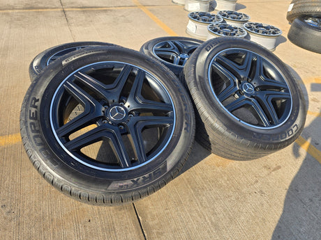 20" Mercedes G Wagon G63 AMG OEM 85326 black wheels rims tires NICE Texas Truck Tire