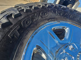18" Dodge Ram 2500 3500 STEEL chrome OEM 2473 wheels rims TOYO M/T 35" Texas Truck Tire