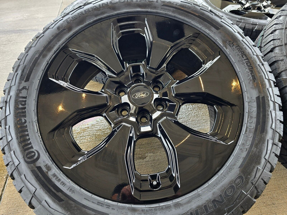 22" Ford F-150 LIMITED OEM rims wheels 10472 tires 2023 2024 2025 NEW Texas Truck Tire
