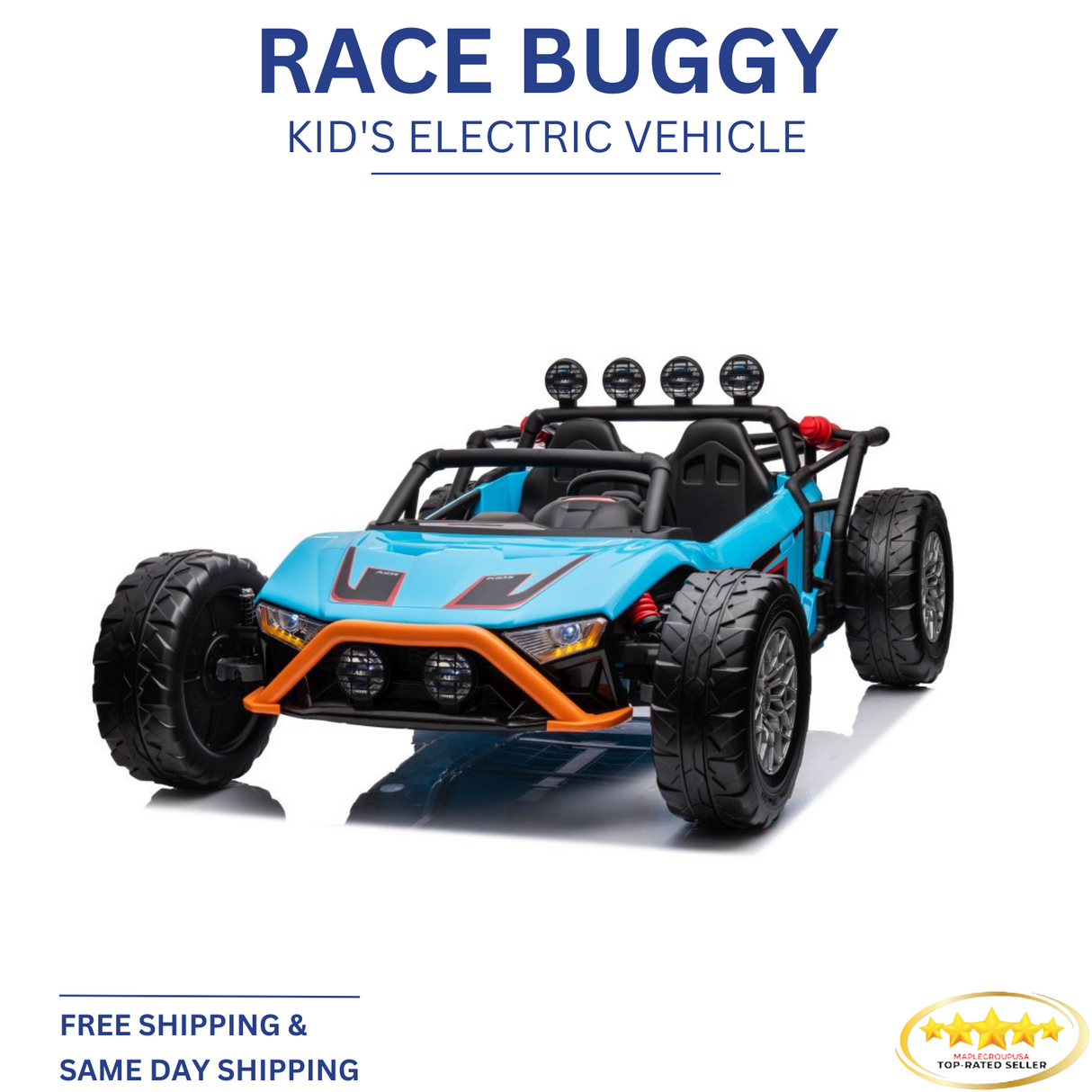 Super Slash Monster 2 seater Ride-on Race Buggy with 24V Power and Rubber Tires