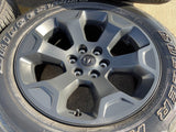 20" Dodge Ram 1500 OEM Laramie Black 2680 wheels rims 2022 2023 2024 2025 2026 Texas Truck Tire