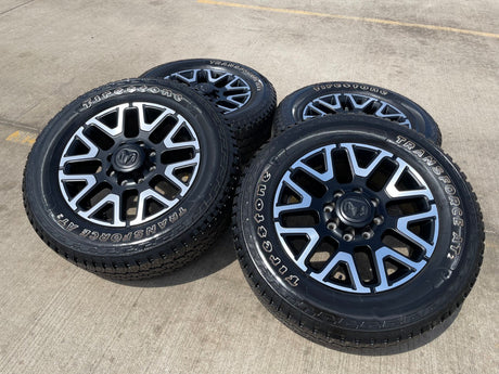 20" Dodge Ram 2500 3500 LARAMIE OEM 51649 wheels rims A/T2 2025 2026 NEW Texas Truck Tire