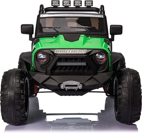 2 Seater Electric Kids Ride On Truck Car with Parent Remote Control and LED Lights - 24V 2x200W