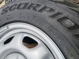 17" Ford F-150 OEM rims wheels 3857 tires steel 2023 2024 2025 PIRELLI A/T NEW Texas Truck Tire