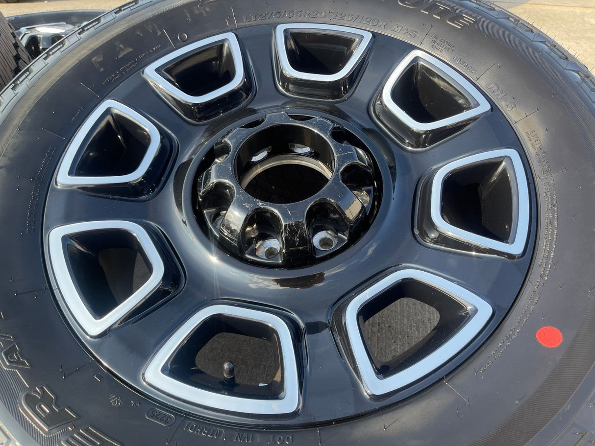 20" Ford F-250 F-350 OEM Lariat Platinum wheels rims 10486 tires 2025 2026 NEW Texas Truck Tire
