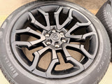 22" Dodge Ram 1500 OEM 95987 LIMITED Laramie wheels rims black 2025 2026 PIRELLI Texas Truck Tire