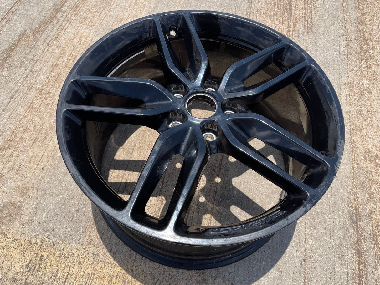 20x10 Chevy Corvette OEM wheel rim 5639 5641 black REAR 2015 2016 2017 2018 2019 Texas Truck Tire