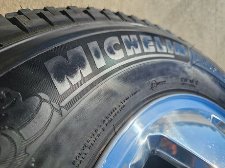 18" GMC Sierra 3500 DENALI Dually rims wheels OEM 14127 14129 8x210 MICHELIN NEW Texas Truck Tire