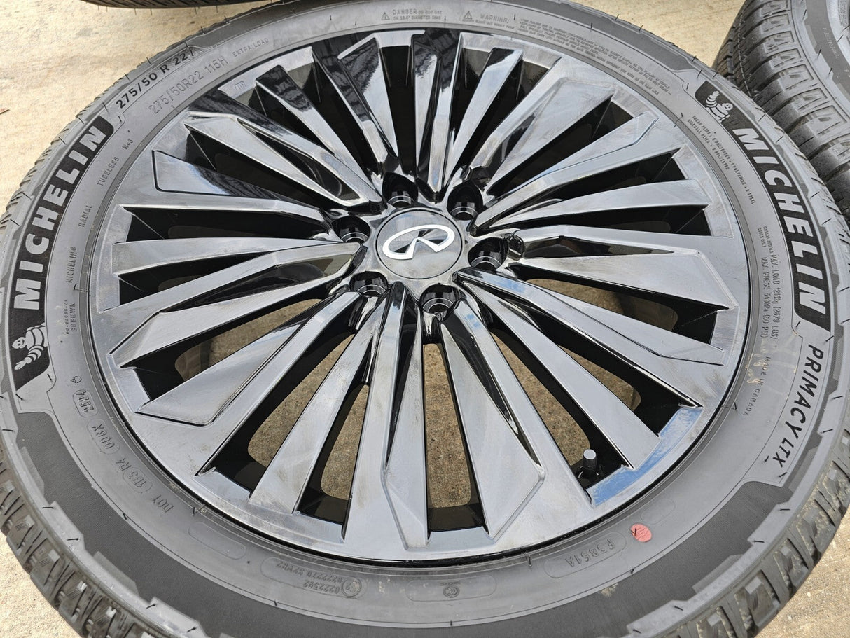 22" Infiniti QX80 QX56 Nissan Titan Armada OEM 94236 wheels rims 2025 2026 NEW Texas Truck Tire