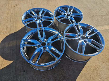 19" + 20" Chevy Corvette STINGRAY C7 OEM wheels rims 5634 5635 5640 5641 chrome Texas Truck Tire