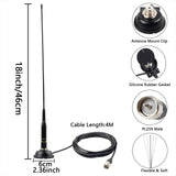 UHF/VHF Dual Band Antenna – 136–490MHz Mobile Use TekShack