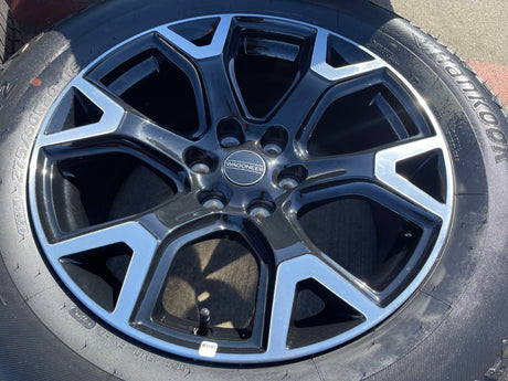 20" Jeep Grand Wagoneer Dodge Ram 1500 OEM black 9296 wheels rims 2025 2026 NEW Texas Truck Tire