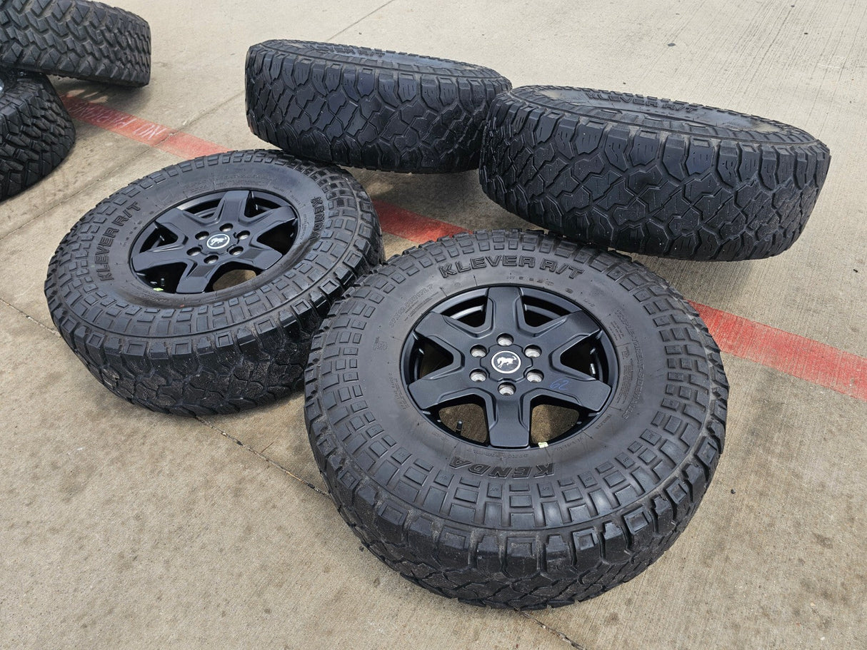 (4) 17" Ford Bronco wheels rims 95292 10383 SASQUATCH Ranger KENDA 37" Texas Truck Tire