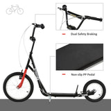Adjustable Handlebar Kick Scooter for Youth and Teens Age 5 and Up