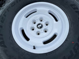 17" Ford Bronco HERITAGE SASQUATCH OEM 10463 wheels rims white 37" BFG NEW Texas Truck Tire