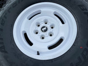 17" Ford Bronco HERITAGE SASQUATCH OEM 10463 wheels rims white 37" BFG NEW Texas Truck Tire