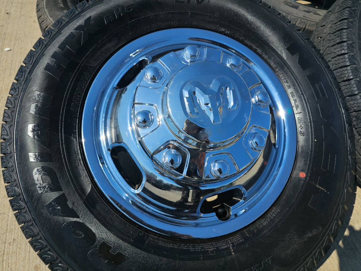 17" Dodge Ram 3500 Dually Laramie 8x200 wheels rims 2703 2704 OEM 2024 2025 NEW Texas Truck Tire
