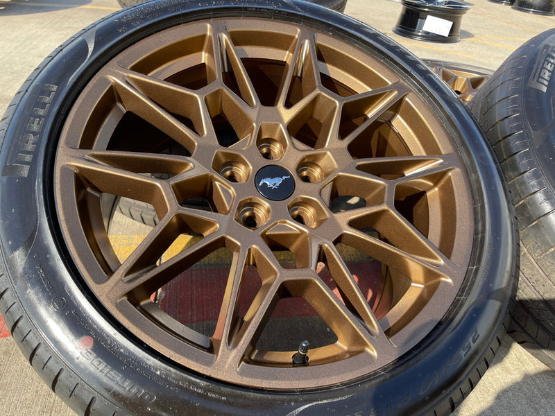 19" Ford Mustang GT Track Pack OEM 10600 10603 Bronze wheels rims 2025 2026 NEW Texas Truck Tire