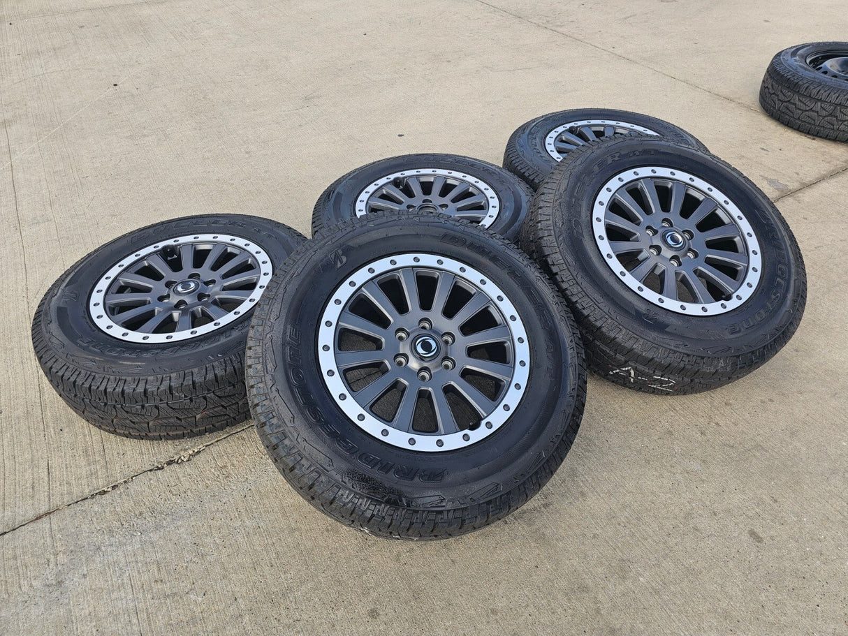 (4) 18" INEOS Grenadier OEM wheels rims tires beadlock 2023 2024 2025 2026 NEW Texas Truck Tire