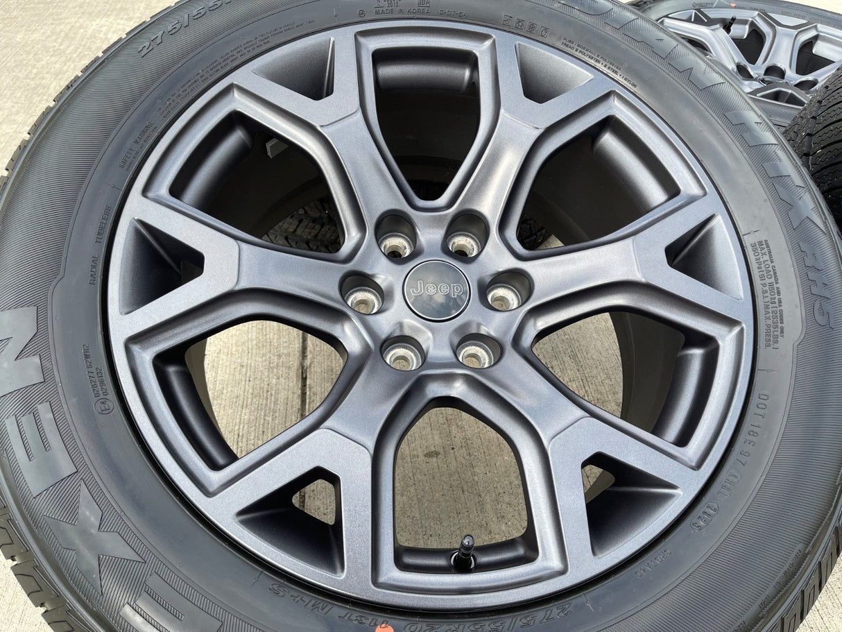 20" Jeep Grand Wagoneer Dodge Ram 1500 OEM gray 9296 wheels rims 2025 2026 NEW Texas Truck Tire