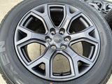20" Jeep Grand Wagoneer Dodge Ram 1500 OEM gray 9296 wheels rims 2025 2026 NEW Texas Truck Tire