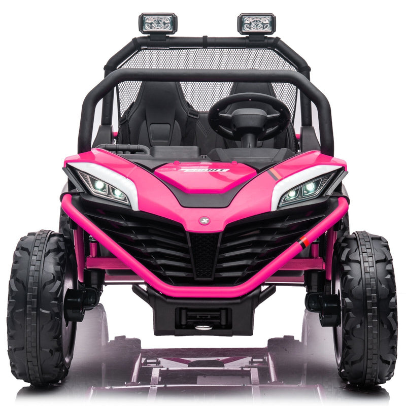 24V Kids 2-Seater Electric Ride-On UTV Truck with 4WD and 320W Motor, Remote Control