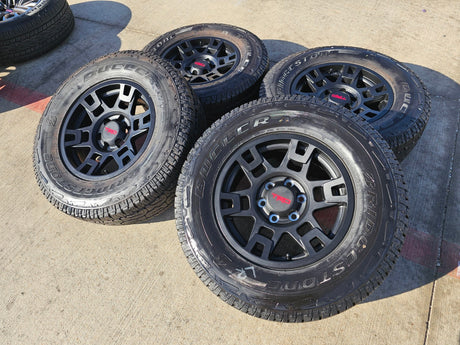 17" Toyota Tacoma 4Runner OEM wheels rims black 75167 TRD FJ DUELER A/T NEW Texas Truck Tire