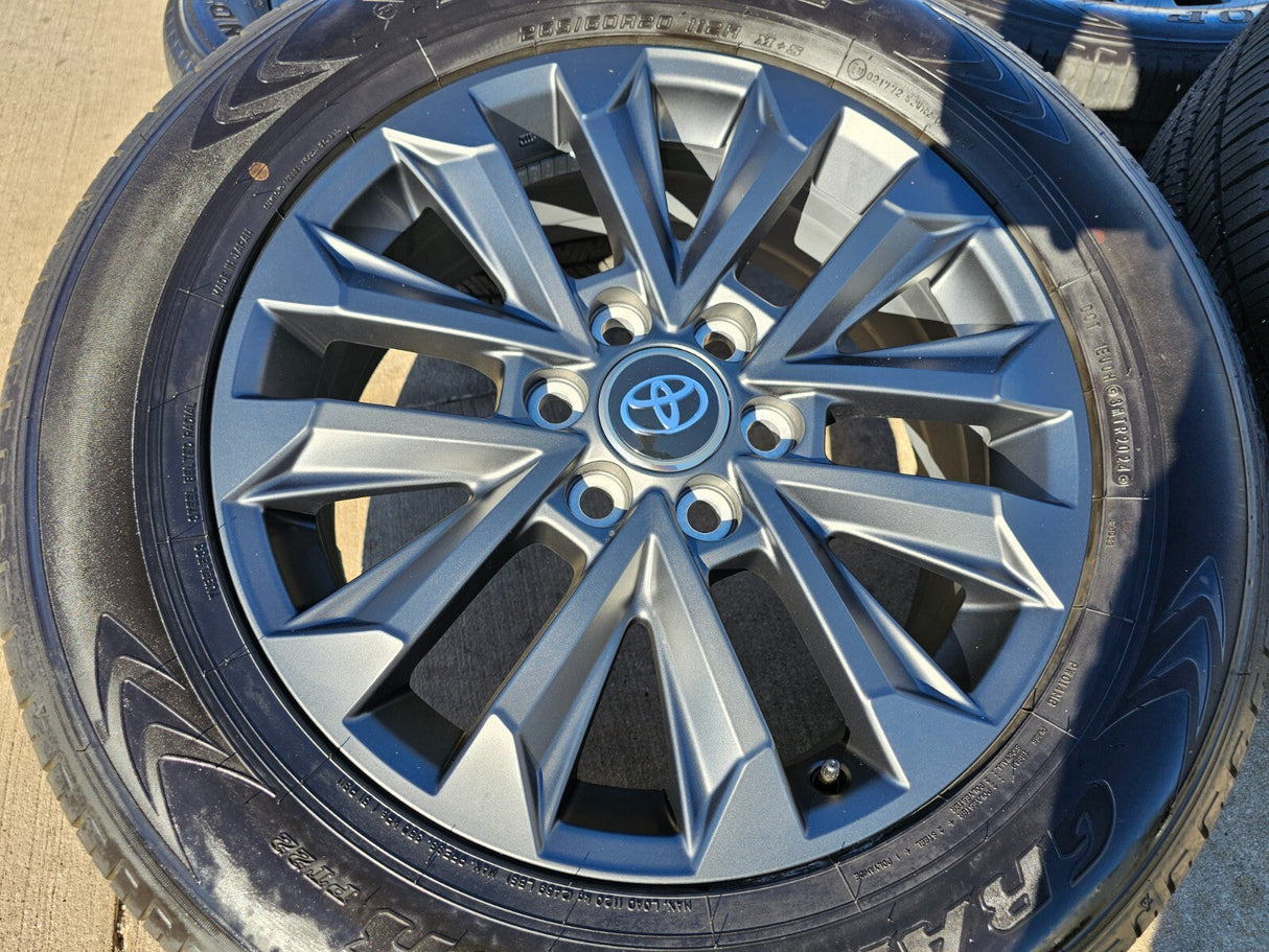 20" Toyota Land Cruiser OEM wheels rims 94057 Tundra Sequoia 2024 2025 2026 NEW Texas Truck Tire