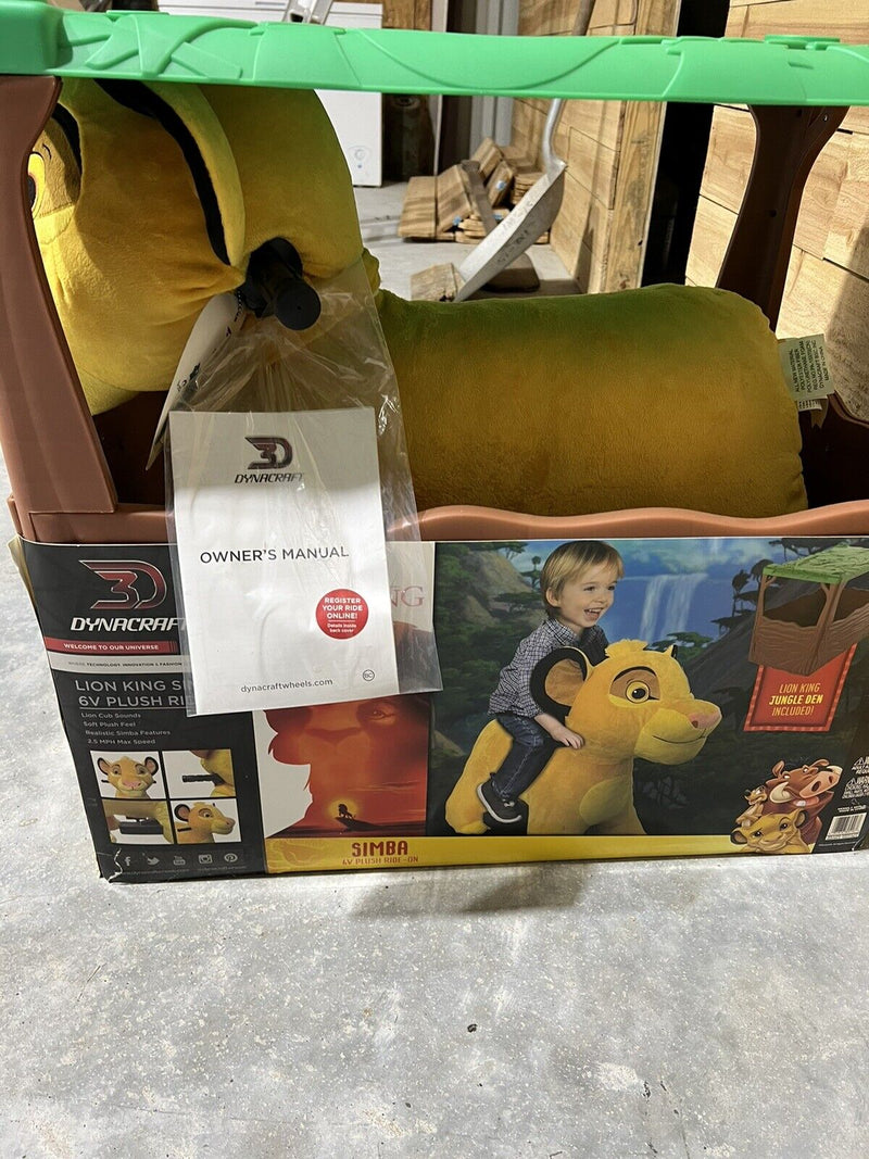 Lion King Simba Ride On with Playhouse