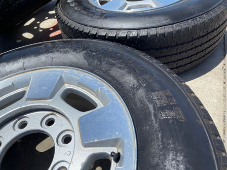 17" Chevy Silverado GMC Sierra 2500 3500 OEM 5500 wheels rims FIRESTONE Texas Truck Tire