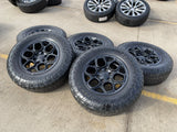 (5) 18" AEV SALTA GMC Sierra AT4X Chevy Silverado OEM rims wheels TOYO A/T3 Texas Truck Tire