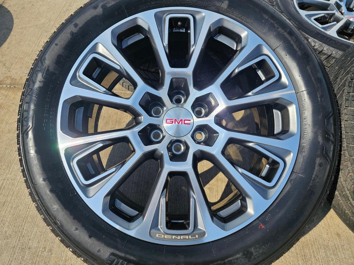 22" GMC Yukon Sierra DENALI OEM wheels rims Tahoe tires 2024 2025 2026 NEW Texas Truck Tire