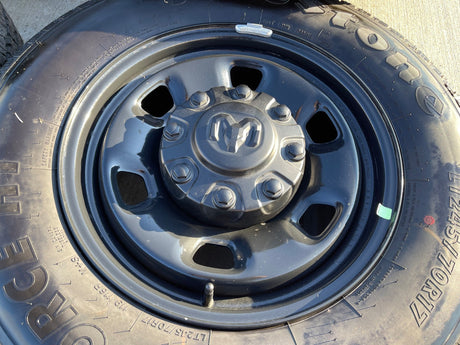 17" Ram 2500 3500 Laramie Power Wagon OEM 2497 wheels rims 2025 2026 NEW Texas Truck Tire