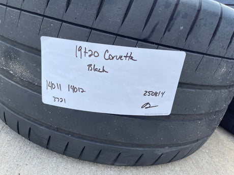 19" + 20" Chevy Corvette Z06 C8 OEM 14011 14012 wheels rims 2021 2023 2024 2025 Texas Truck Tire
